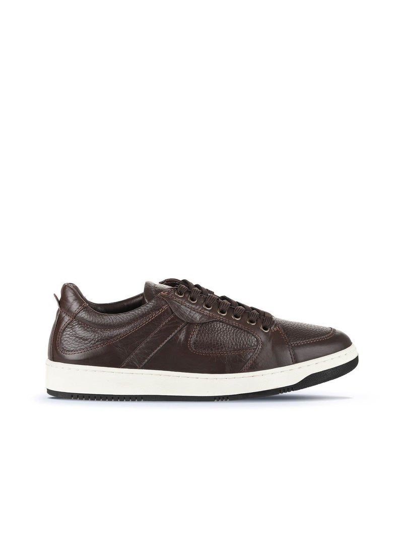 BUENO Men's Leather Sneakers – Classic Lace-Up Design with Cushioned Sole for All-Day Comfort and Style - Image 2