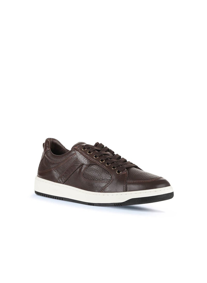 BUENO Men's Leather Sneakers – Classic Lace-Up Design with Cushioned Sole for All-Day Comfort and Style - Image 3