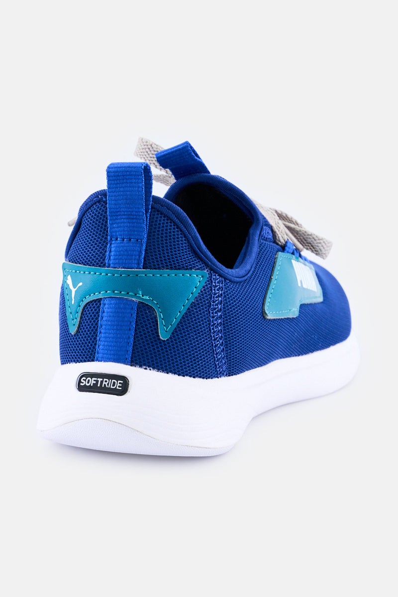 PUMA Men Soft Ride Lace Up Running Shoes, Blue - Image 3