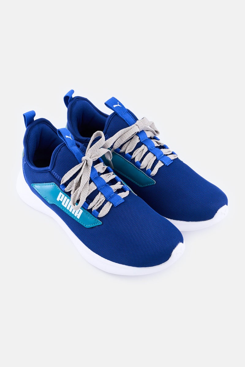 PUMA Men Soft Ride Lace Up Running Shoes, Blue - Image 2