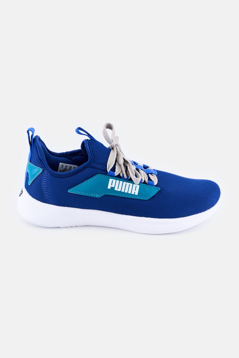 PUMA Men Soft Ride Lace Up Running Shoes, Blue - Image 4