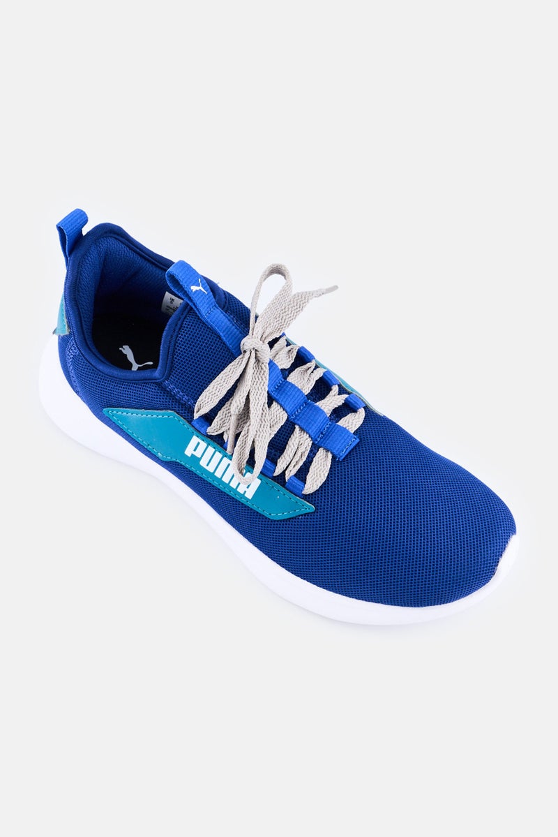 PUMA Men Soft Ride Lace Up Running Shoes, Blue - Image 1