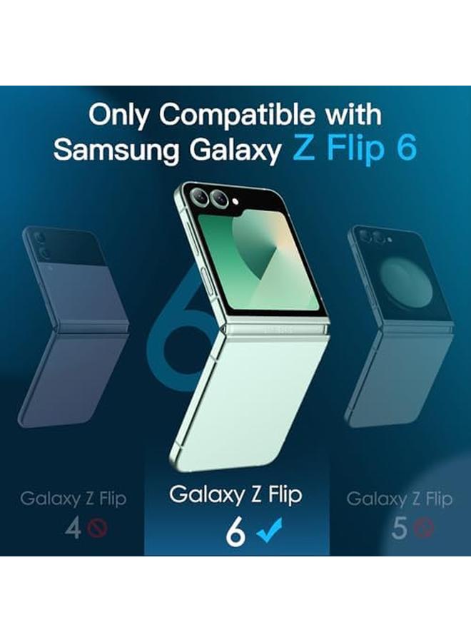 جي تيك واقي شاشة أمامي لهاتف Samsung Galaxy Z Flip 6 بتغطية كاملة من فيلم PET، عبوة من 3 قطع شفافة عالية الدقة - Image 3