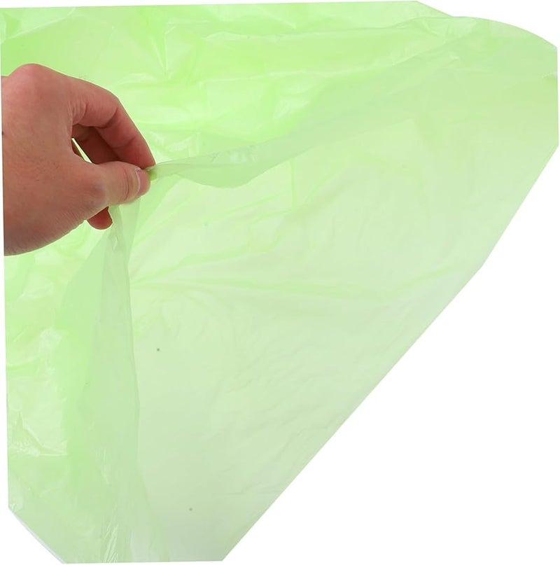 أكياس قمامة كبيرة قابلة للتحلل باللون الأخضر الفاتح 2 لفة لأوراق الفناء وأكياس نفايات المطبخ - Image 4