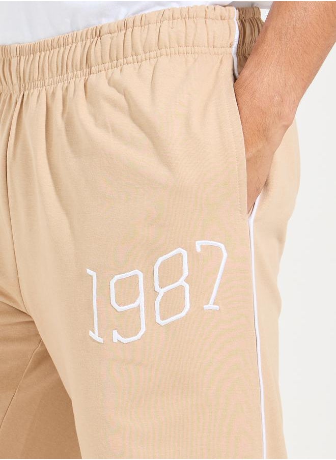 Styli - Relaxed Fit Terry Jogger with Piping Detail - Image 1