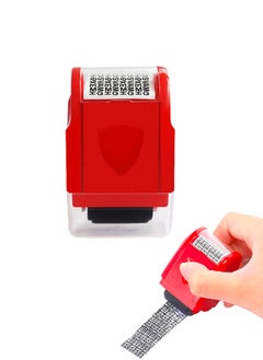 Generic 1 Pieces Roller Confidentiality Seal Privacy Stamp Roll ID Protection Roller Stamp Identity Theft Protection Roller Stamp Wide Roller Security Stamp for Mail ID Blackout Privacy Confidential Red  - Image 1