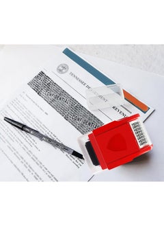 Generic 1 Pieces Roller Confidentiality Seal Privacy Stamp Roll ID Protection Roller Stamp Identity Theft Protection Roller Stamp Wide Roller Security Stamp for Mail ID Blackout Privacy Confidential Red  - Image 3