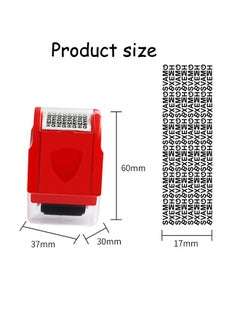 Generic 1 Pieces Roller Confidentiality Seal Privacy Stamp Roll ID Protection Roller Stamp Identity Theft Protection Roller Stamp Wide Roller Security Stamp for Mail ID Blackout Privacy Confidential Red  - Image 4