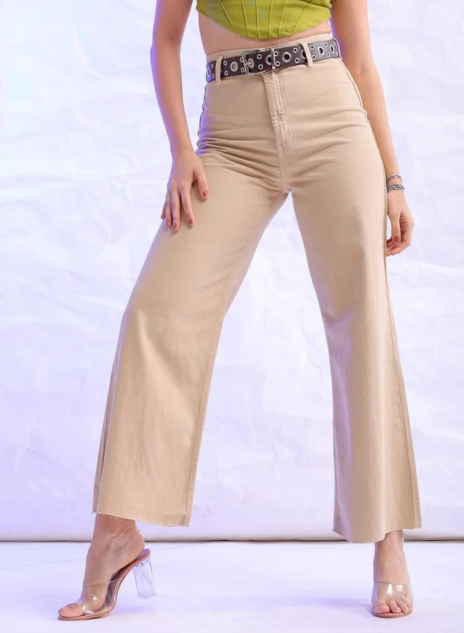 Freehand Women Bootcut Solid High-Rise Jeans