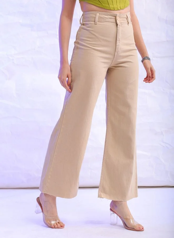 Freehand Women Bootcut Solid High-Rise Jeans