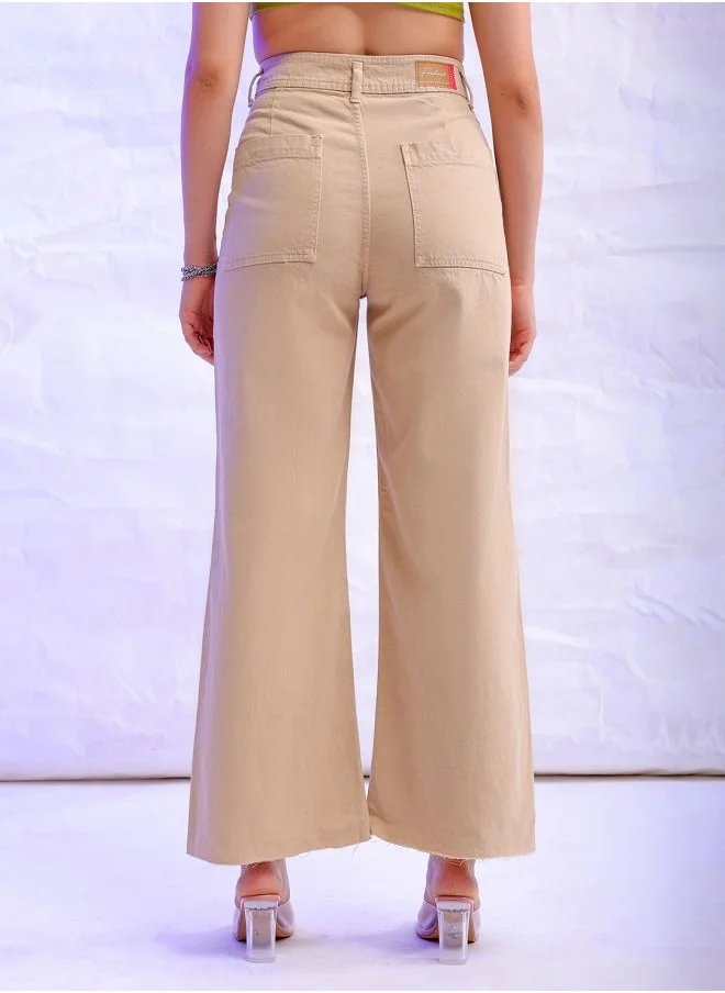 Freehand Women Bootcut Solid High-Rise Jeans