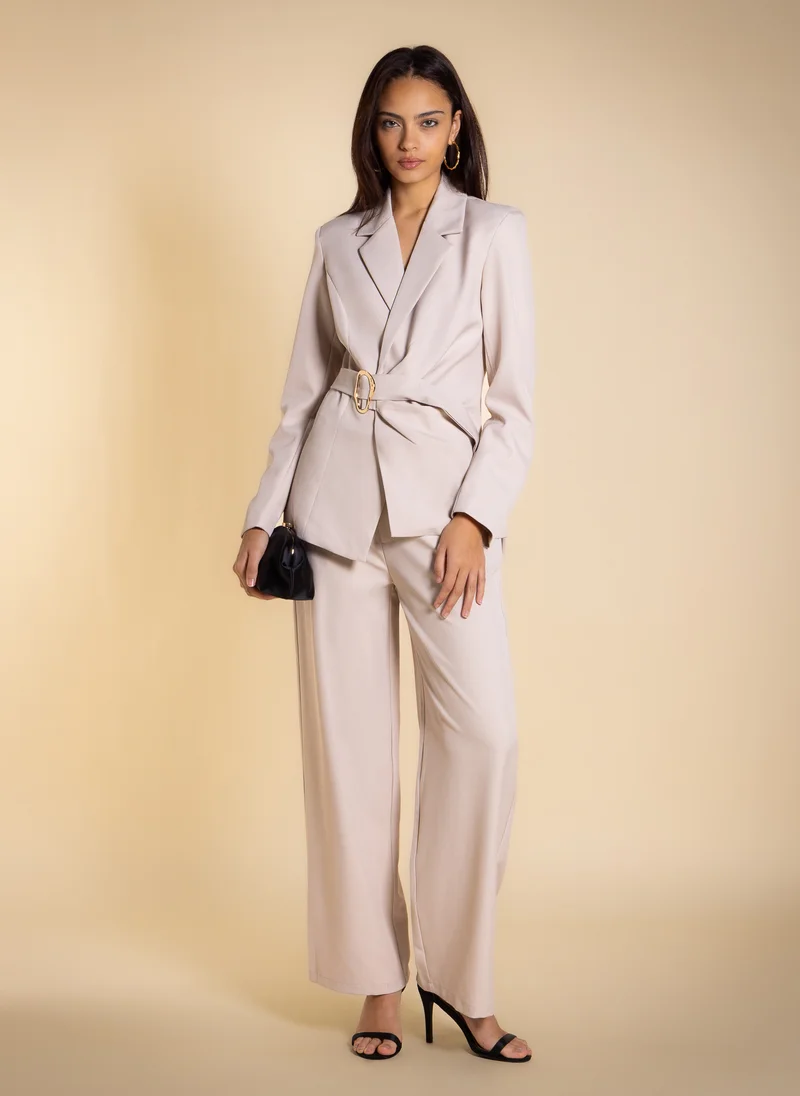 شايبس DOUBLE-BREASTED STATEMENT BLAZER SET