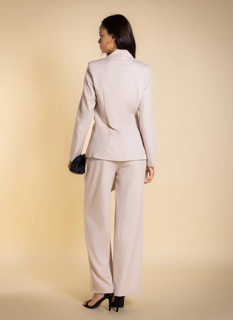 شايبس DOUBLE-BREASTED STATEMENT BLAZER SET