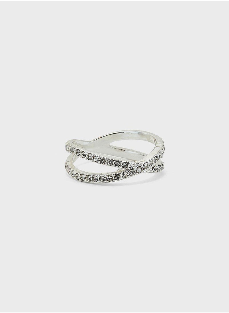 Claires Kids Criss Cross Ring  - Image 1