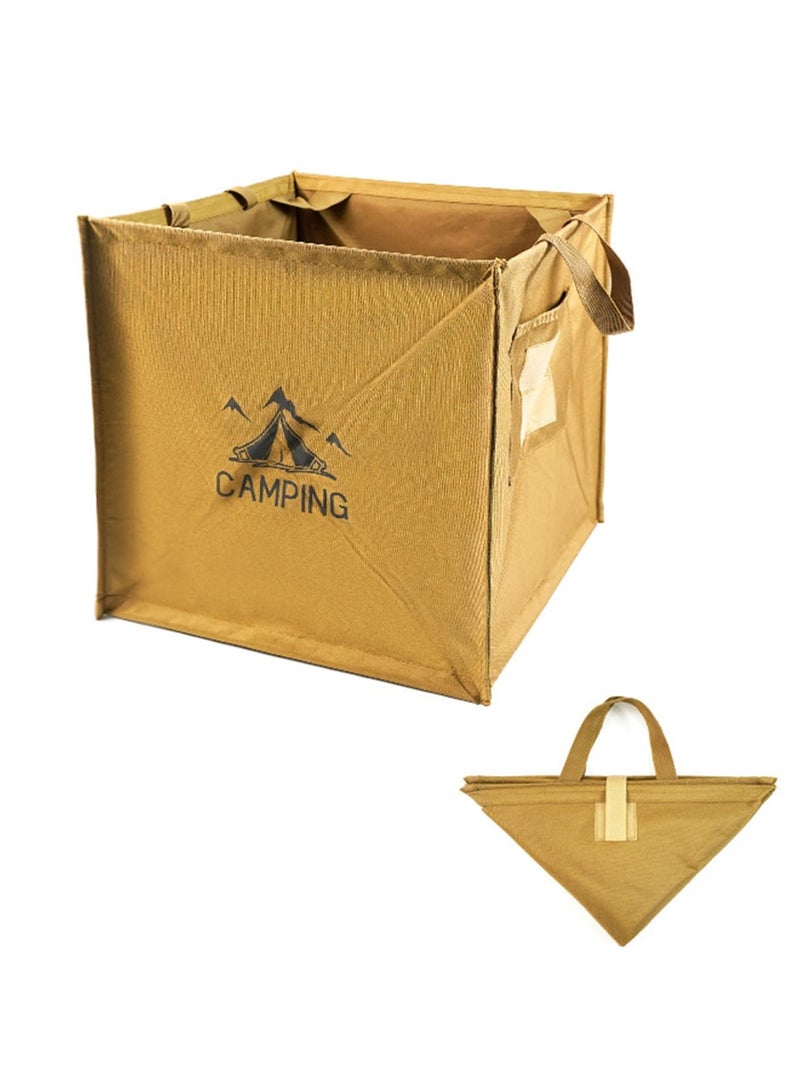 KASTWAVE Large Capacity Outdoor Storage Box Container Foldable Picnic Basket Trash Can for Outdoor Camping Picnic Travel Portable Camping Trash Can Durable Suitable for Camping - Image 5