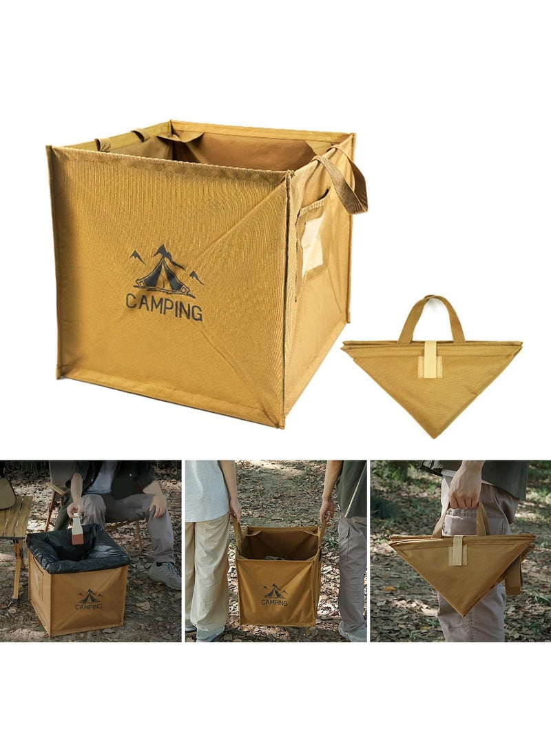 KASTWAVE Large Capacity Outdoor Storage Box Container Foldable Picnic Basket Trash Can for Outdoor Camping Picnic Travel Portable Camping Trash Can Durable Suitable for Camping - Image 4