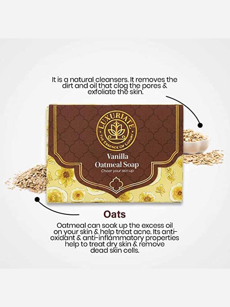 LUXURIATE Combo of Rose Neem Turmeric Aloevera Vanilla Lavender Soap 125gm Pack of 4 Luxury Premium Soap Natural Soap Handmade Organic Soap - Image 4