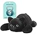 IKASA 5 lbs Weighted Stuffed Animal Black Cat Plush Toy24 inches Giant Large Big Jumbo Kitten ToysHuge Size Fat PlushieGifts for Kids Girls Boys - Image 2