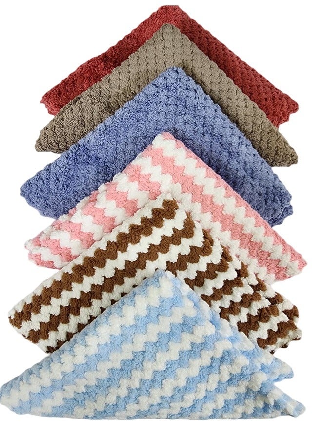 Marrkhor 12-Piece Microfibre Cloth, Absorbent, Hygienic, Durable And Washable Multicolour 30x30cm - Image 1