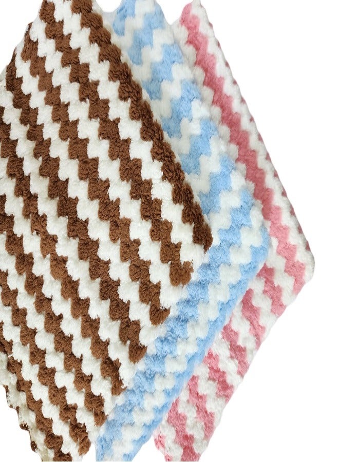 Marrkhor 12-Piece Microfibre Cloth, Absorbent, Hygienic, Durable And Washable Multicolour 30x30cm - Image 2