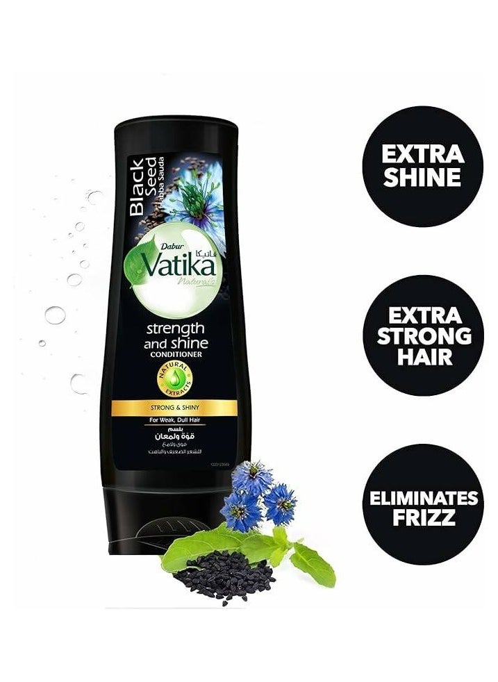 VATIKA - Vatika Naturals Conditioner Strength And Shine Black Seed 360Ml - Image 1
