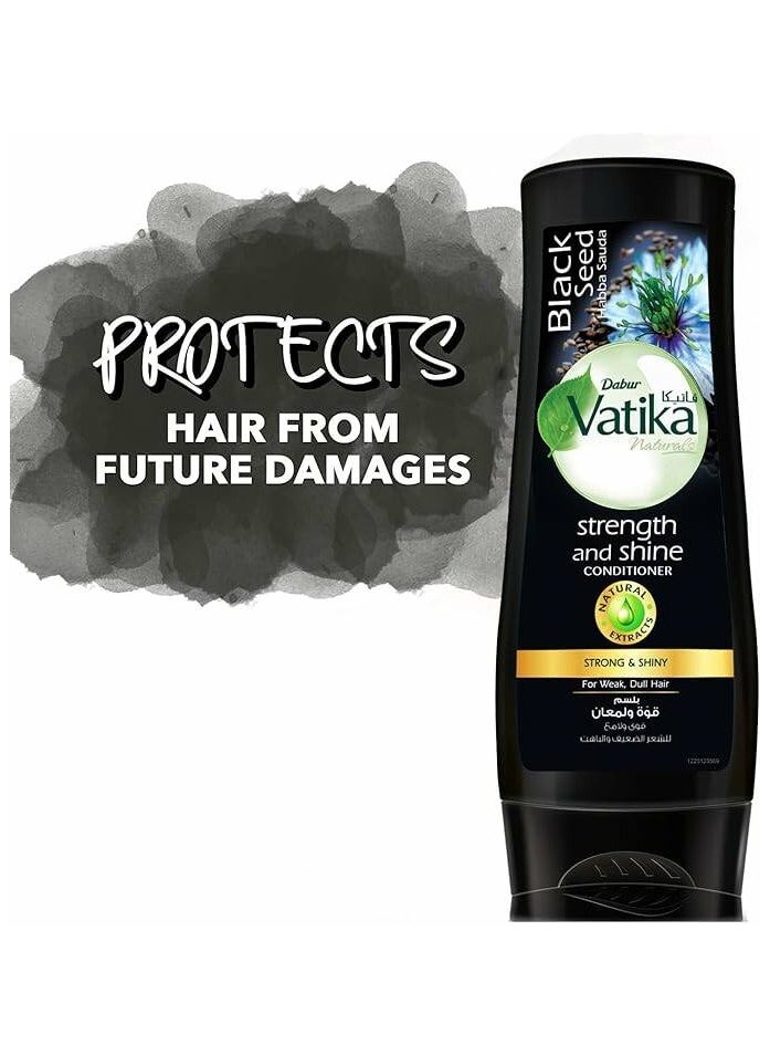 VATIKA - Vatika Naturals Conditioner Strength And Shine Black Seed 360Ml - Image 1