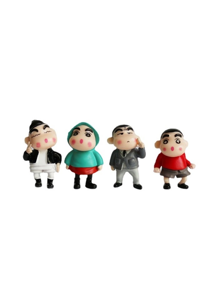 null - 16 Crayon Small Cartoon Creative Character Center Console Desktop Decoration Small Ornaments Blind Box Doll Small Toy-Color:Bath Niche Style Random-Height:4-5cm Different Shape Size Is Not The Same - Image 1