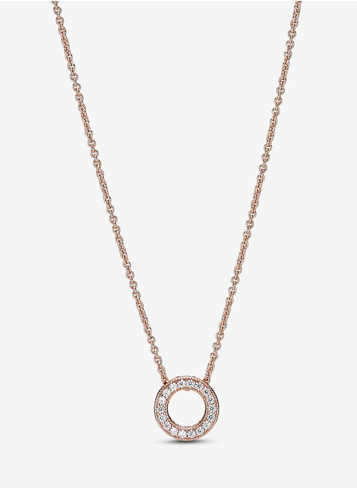 Pandora Violet Pandora Logo Pave Circle Collier Necklace  - Image 1