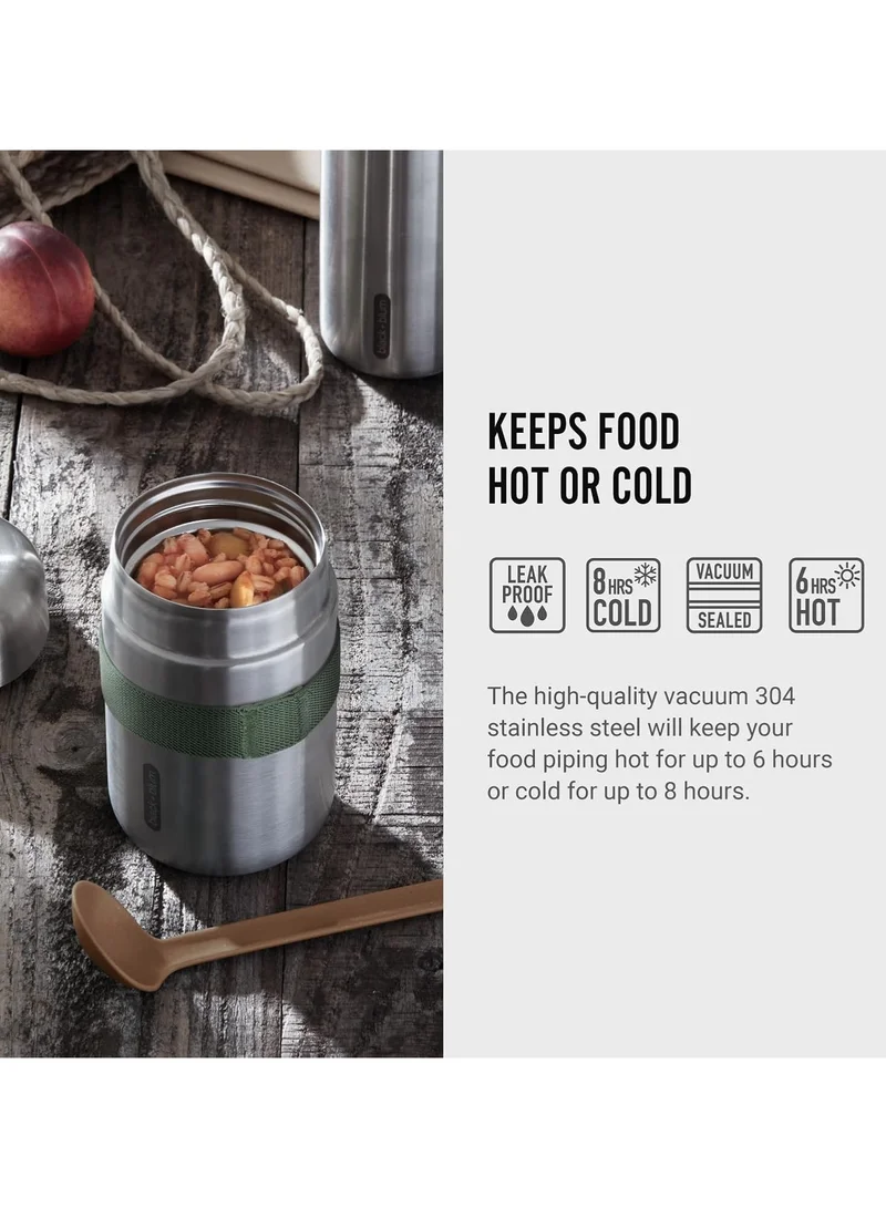 Black and Blum Food Flask Stainless Steel Olive 400ml