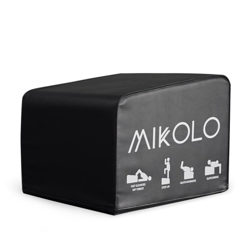 Mikolo Hip Thrust Bench, Hip Thrust Machine at Home for Glute Bridge, Multifunctional Hip Thrust Box with Non-Slip Base, Glute Workout Equipment, Core & Ab Strength Training (Medium) - Image 1