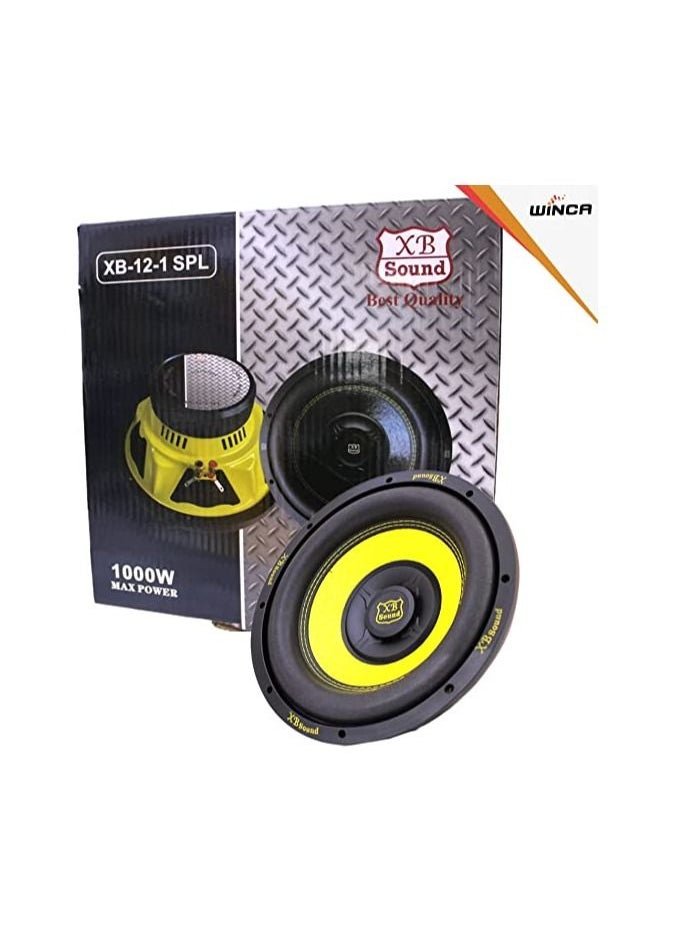 Royal - WINCA Car Subwoofer System 12inch 1000 Watt 4+4 Ohm With Frequency Response 55HZ-50.000HZ (DYT-XB-12 ) - Image 1