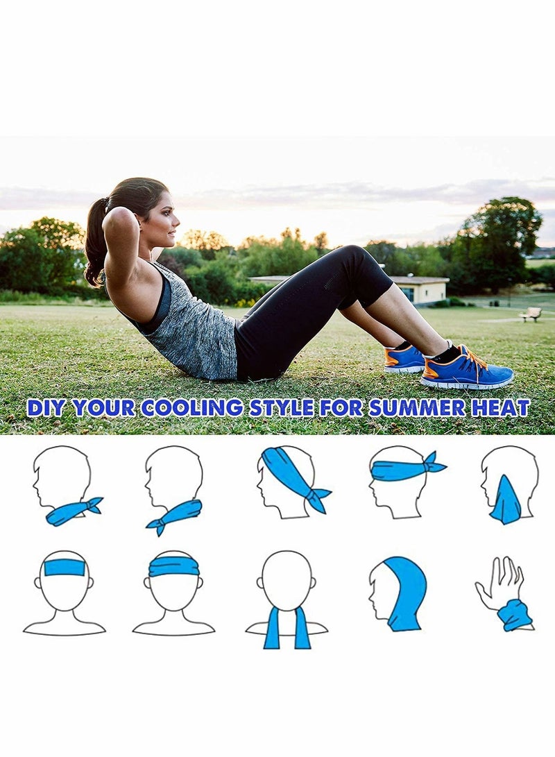 Excefore 4 Pack Cooling Towel Workout - Image 5