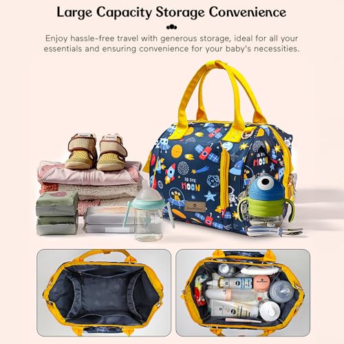 StarAndDaisy Diaper Bag/Diaper Bags for Mom with Light Weight and Potable Design/Multi Compartments, Waterproof Baby Bag with Ultra Soft Fabric. - Image 2