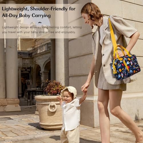 StarAndDaisy Diaper Bag/Diaper Bags for Mom with Light Weight and Potable Design/Multi Compartments, Waterproof Baby Bag with Ultra Soft Fabric. - Image 5