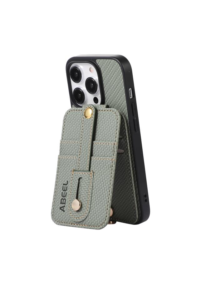 Zaboon Case For iPhone 13 Pro Max ABEEL Carbon Fiber RFID Card Holder Phone Case - Image 3