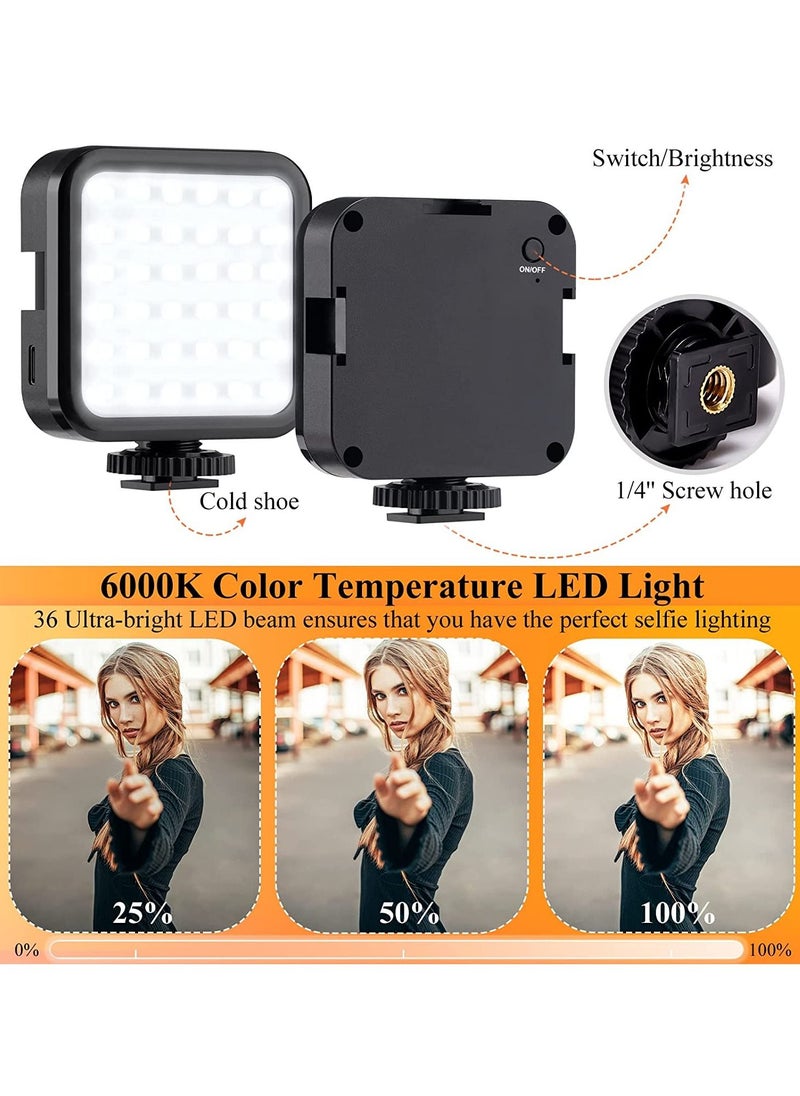 Generic Vlogging Kit Smartphone Camera Video Vlogging Kit for iPhone/Android with Light + Microphone + Tripod + Phone Holder for Vlogging/YouTube/Tiktok/Facebook/Camera  - Image 3