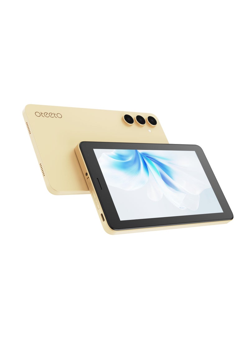 Oteeto TAB 7 7-Inch Display Android Tablet With 8GB RAM + 256GB ROM 3500mAh Battery Keyboard & Mouse - Gold - Image 2
