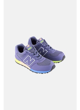 New Balance Kids Girl GC574MSD Standard Lace Up Outdoor Shoes, Lavender Combo  - Image 1