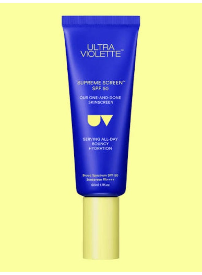 ULTRA VIOLETTE Supreme Screen Hydrating Facial Skinscreen SPF50+ 50ml - Image 3