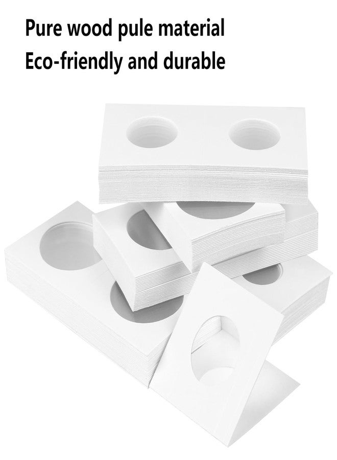 Aunifun Cardboard Coin Holders 100pcs 2" x 2" Paper Coin Flips for Coin Collection, Currency Holders for Coin Collection Supplies in 5 Sizes - Image 4