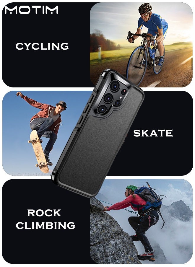 Motim - Phone Case Compatible for Sumsung S23 Ultra 5 in 1 Drop Protection Shockproof Slim Galaxy S23 Ultra Phone Case +2 Screen Protector +2 Camera Lens Protector - Image 1
