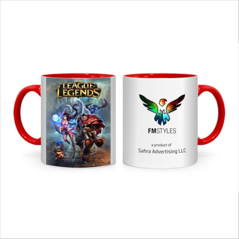 كوب لعبة League of Legends من FMstyles، أحمر، FMS554
