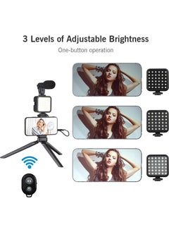 Apera NR29 Professional Vlog Selfie Stick and Tripod 5in1 LED Light with Microphone and Remote  - Image 3