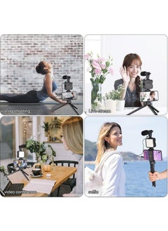 Apera NR29 Professional Vlog Selfie Stick and Tripod 5in1 LED Light with Microphone and Remote  - Image 2