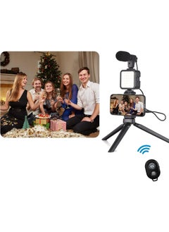 Apera NR29 Professional Vlog Selfie Stick and Tripod 5in1 LED Light with Microphone and Remote  - Image 4