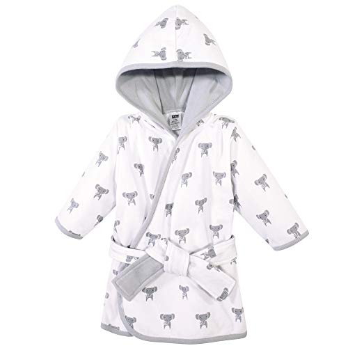 Hudson Baby Unisex Baby Cotton Rich Bathrobe, Modern Elephant, 0-9 Months - Image 4