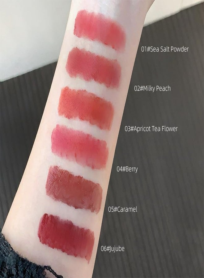 Gege Bear Pink Rabbit Velvet Mist Lip Cream - Matte Lipsticks for Women, Long-Lasting & Waterproof, Lightweight & High Pigment, Non-Drying, Moisturizing & Smooth Lip Mud, Soft Red & Nude Shades for All Skin Tones (06-Jujube, 1.8g) - Image 2