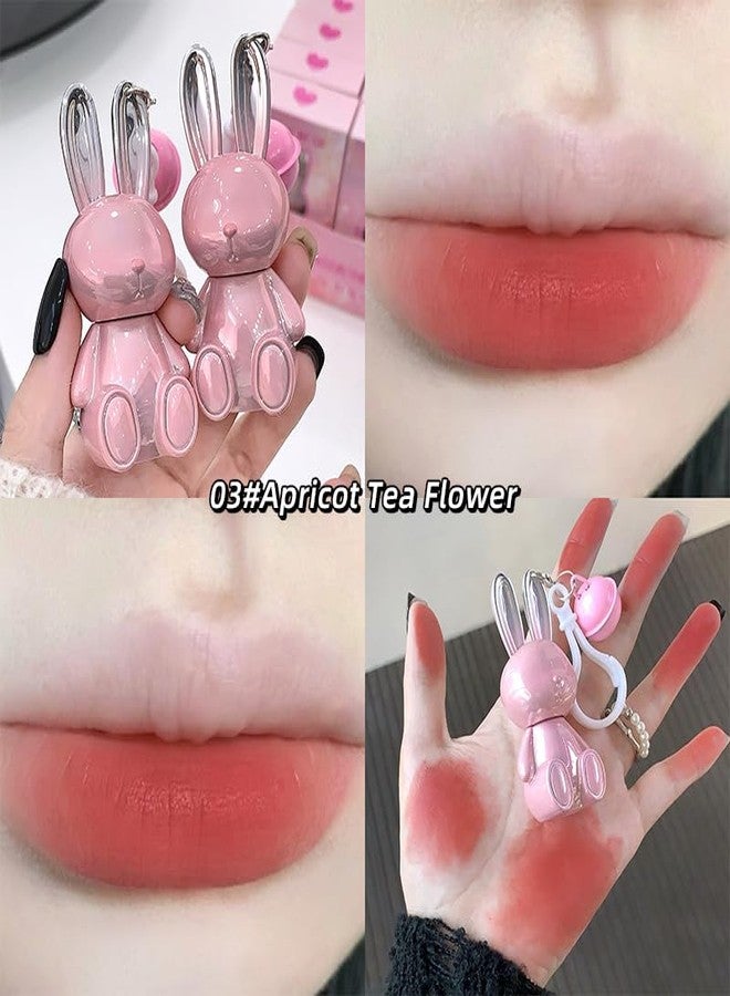 Gege Bear Pink Rabbit Velvet Mist Lip Cream - Matte Lipsticks for Women, Long-Lasting & Waterproof, Lightweight & High Pigment, Non-Drying, Moisturizing & Smooth Lip Mud, Soft Red & Nude Shades for All Skin Tones (06-Jujube, 1.8g) - Image 5