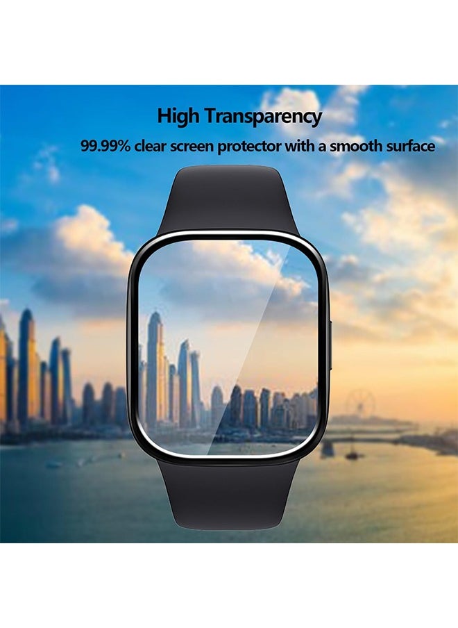 X-level - 2 Pcs Screen Protector Case for Xiaomi Redmi Watch 3 Active/3 lite, 3D Curved Soft Smart Watch Protective Film HD Tempered Screen Protector Case Ultra Slim Anti-Scratch Full Coverage Proctective Watch - Image 1
