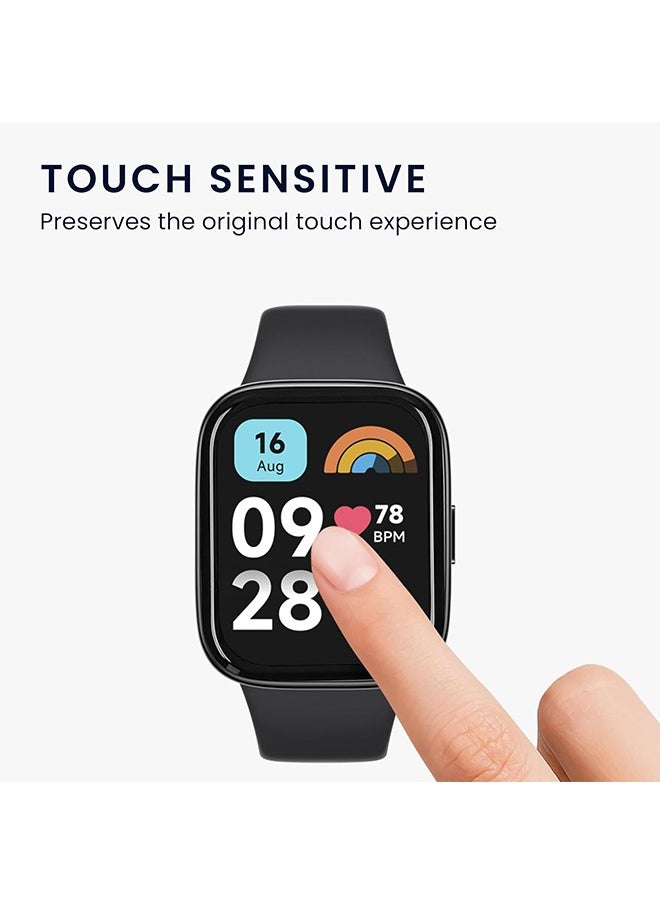 X-level - 2 Pcs Screen Protector Case for Xiaomi Redmi Watch 3 Active/3 lite, 3D Curved Soft Smart Watch Protective Film HD Tempered Screen Protector Case Ultra Slim Anti-Scratch Full Coverage Proctective Watch - Image 1